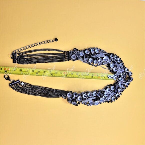 SILVER and Crystal Necklace - Picture 9 of 9